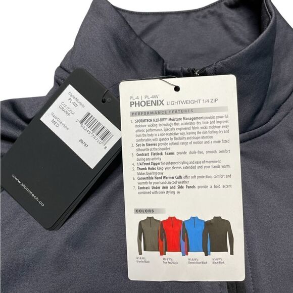 NWT STORMTECH PERFORMANCE Phoenix Lightweight 1/4 Zip Size Medium - Picture 4 of 9